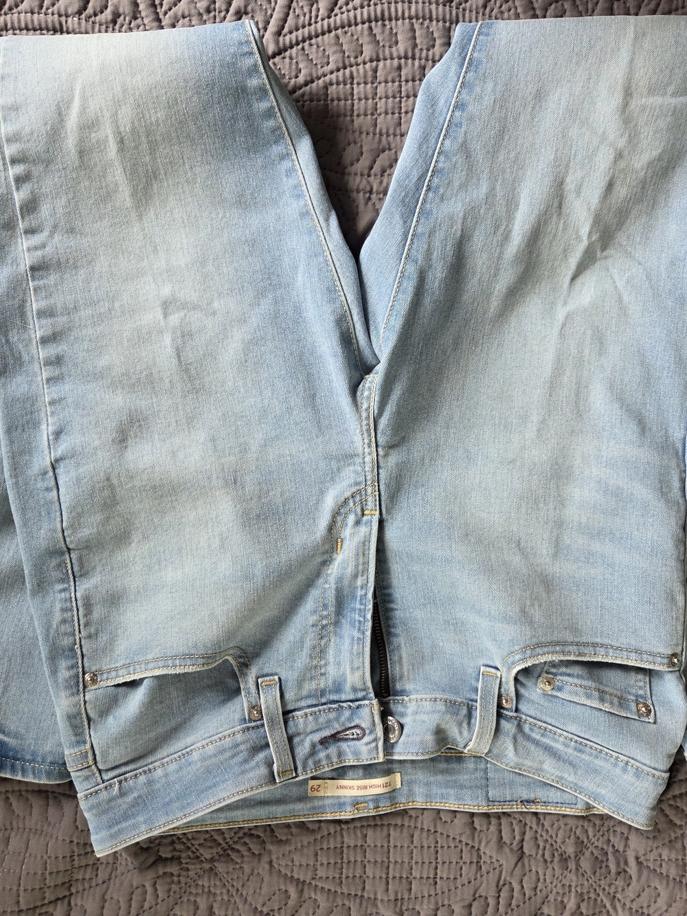 Levi's Light Blue High-Rise Jeans 721